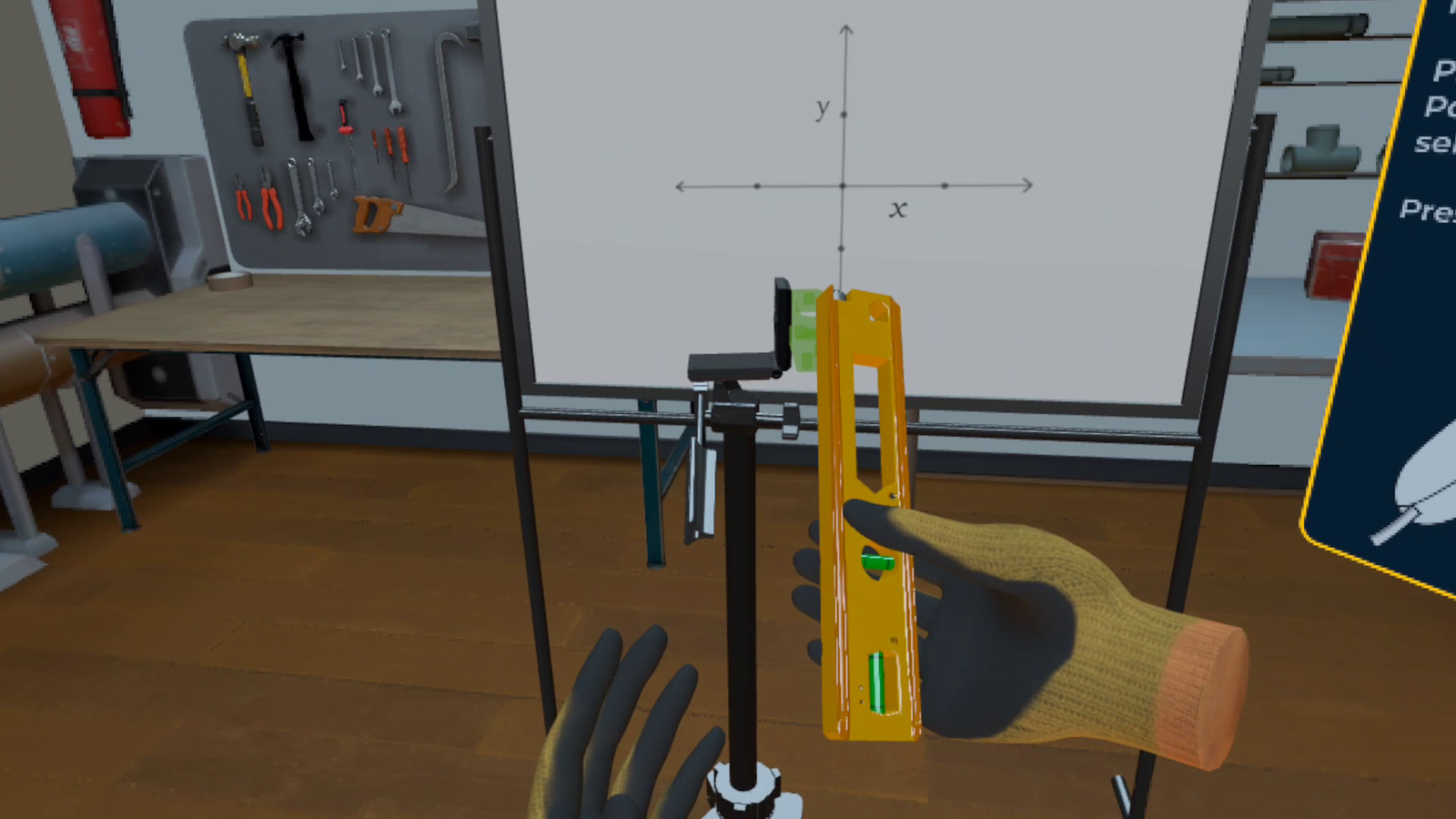 Skilled trade training in VR