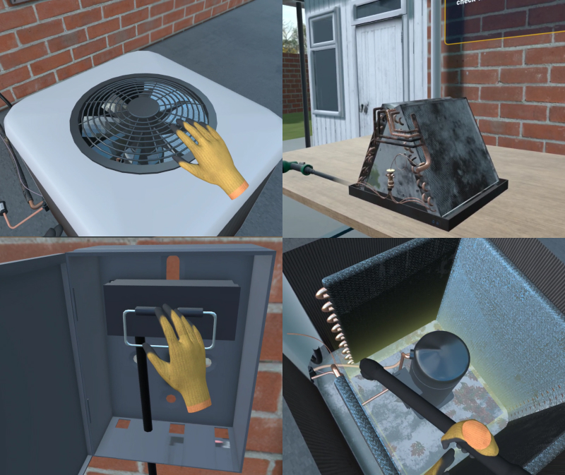 Hands-on AC maintenance training for HVAC certification and skills development