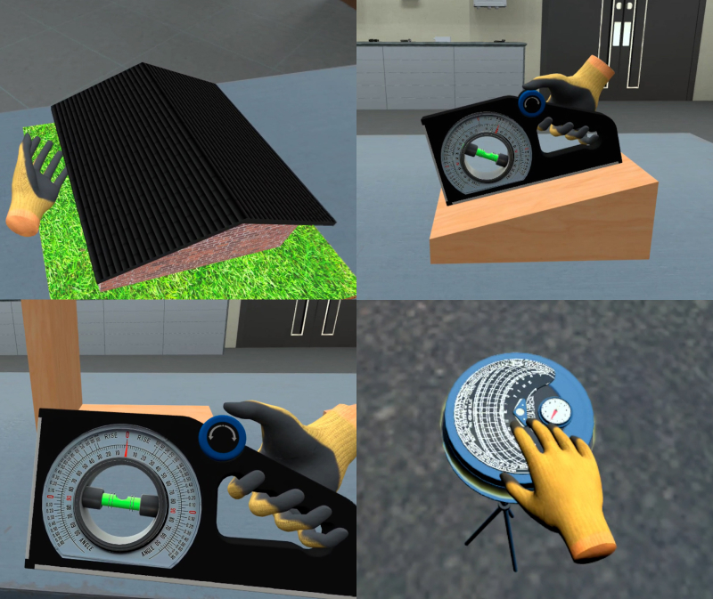 VR simulation used in PV Site Assessment Course for realistic training